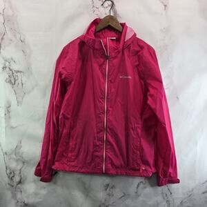 Columbia Rain Jacket Womens XL Windbreaker Shell Switchback Hooded